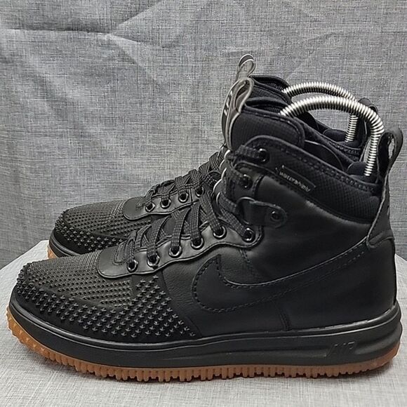 Nike Lunar Force 1 Duckboot Black Boots Retro Waterproof 805899-003 SZ 10 - Picture 9 of 12